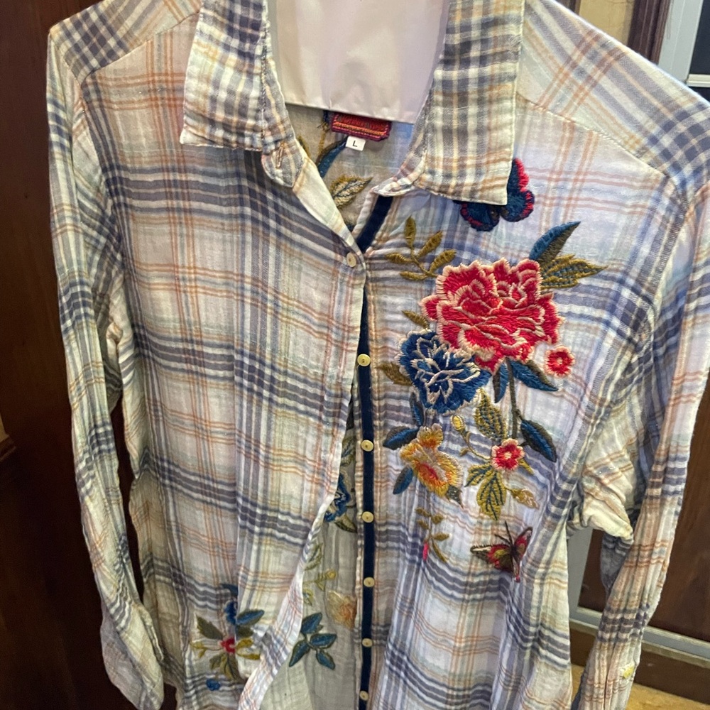 Johnny Was Button-Up Shirt